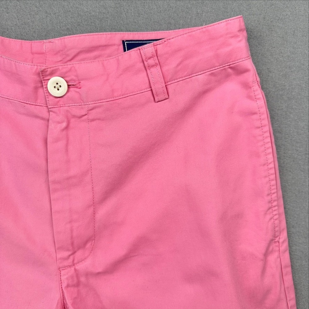 Vineyard Vines Chino Shorts Mens 30 Pink Breaker Cotton Flat Front 1H0213 - Picture 9 of 11